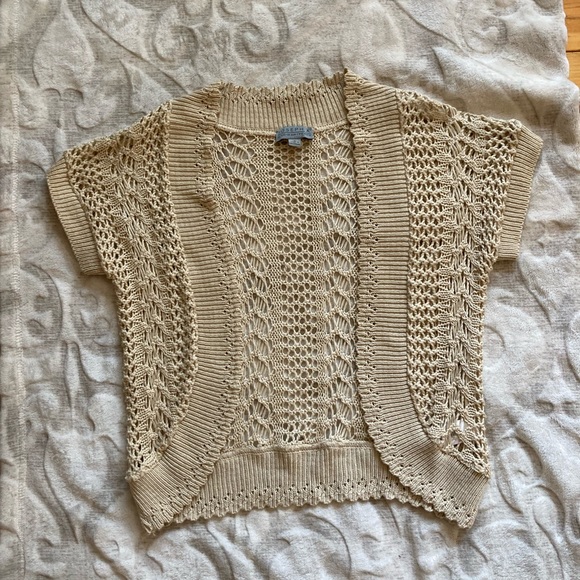 Josepha tan cardigan short sleeved - Picture 1 of 4